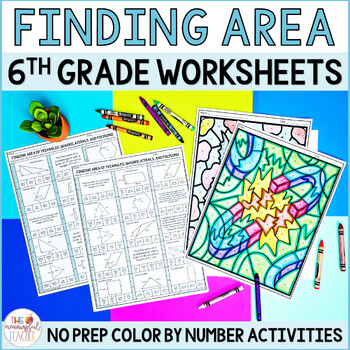 Preview of Finding Area of Parallelograms, Triangles and other Polygons Coloring Activities