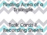 Finding Area of a Triangle Task Cards