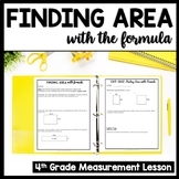 Find the Area Word Problems, Area Review Worksheet- includ