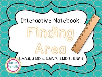 Preview of Finding Area with Square Units Interactive Notebook