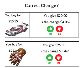 Preview of Finding Correct Change