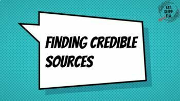 Preview of Finding Credible Sources PowerPoint