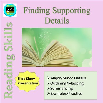 Preview of Reading Skills: Finding Details Distance Learning