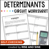 Finding Determinants Self Checking Circuit Worksheet Activity