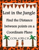 Finding Distance Between Points on a Coordinate Plane - CCSS: 6.NS.C.8