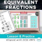 Finding Equivalent Fractions Digital & Printable Lesson 4N