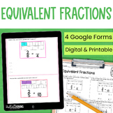 Finding Equivalent Fractions Practice, Review or Quiz - Di