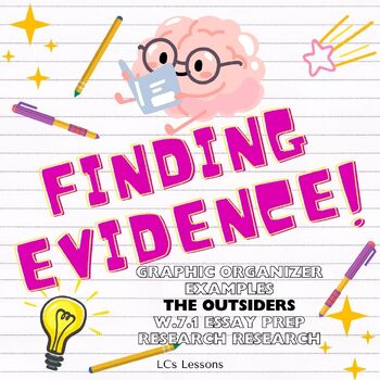 Preview of Finding Text Evidence: Evidence Catcher Graphic Organizer