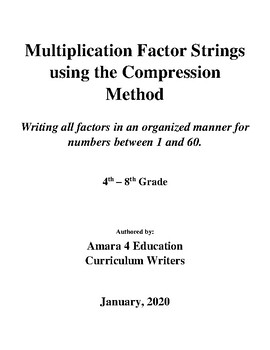 Preview of Finding Factoring Strings - Compression Method - FREE