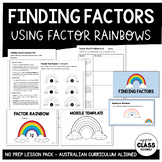 Finding Factors: Factor Rainbows Worksheet & Craft