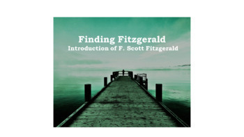 Preview of Finding Fitzgerald Exploration and Group Conversation Lesson