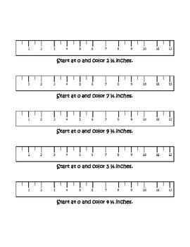 Finding Fractions of an Inch Worksheets by MrsSquier | TpT