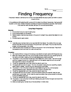 Preview of Finding Frequency of Waves Activity