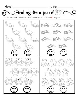 COUNTING: Finding Groups of 11-20 by Kindergarten Swag | TPT