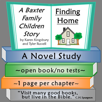 Preview of Finding Home Novel Study