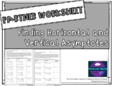 Finding Horizontal and Vertical Asymptotes Partner Worksheet