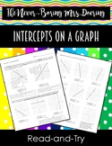 Finding Intercepts on a Graph Read-and-Try