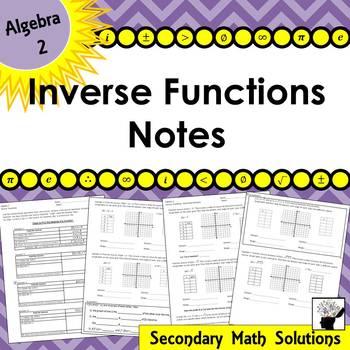 Preview of Finding Inverses Notes