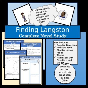 Preview of Finding Langston Novel Study