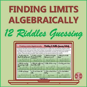 Preview of Finding Limits Algebraically - 12 Riddles Guessing Activity