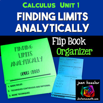 Preview of Finding Limits Analytically Flip Book For Calculus