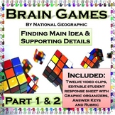 Finding Main Idea & Supporting Details with Brain Games by