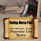 Finding Marco Polo Online Proportions Unit Review Math Game