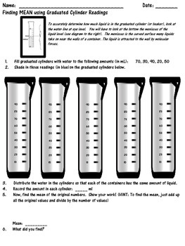 Preview of Finding Mean in a Concrete Manner Using Graduated Cylinders