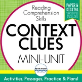 Context Clues Passages, Worksheets, Graphic Organizers Word Meaning in Context