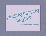 Finding Missing Angles - a HANDS ON, sorting activity