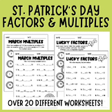 Finding Missing Factors & Multiples Worksheets | St. Patri