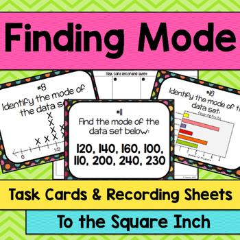Preview of Finding Mode Task Cards | Finding Mode Math Center Practice Activity