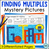 Finding Multiples Mystery Pictures FREE 4th Grade Math Printables