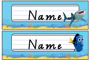 finding nemo name labelsname tags by kgenge teachers pay teachers