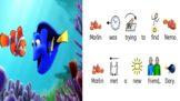 Finding Nemo story in Widgit and simple activities, ASD/ML