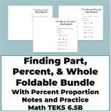 Finding Part, Percent, & Whole with Percent Proportion Fol