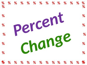 Preview of Finding Percent Change