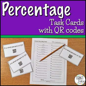 Preview of Percent of a Number Activity Task Cards