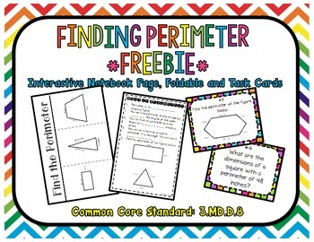 Preview of Finding Perimeter FREEBIE Common Core Standard: 3.MD.D.8