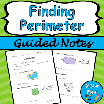 Preview of Finding Perimeter Guided Notes