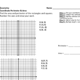 Finding Perimeter and Area on a Coordinate Plane Practice 