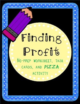 Finding Profit Activity and Task Cards by Off the Wall Teaching | TpT