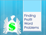 Finding Profit Word Problems Powerpoint TEKS 4.10B