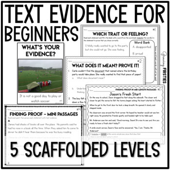 Preview of Finding Citing Text Evidence Comprehension Making Inferences Context Clues