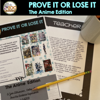 Preview of Finding Proof-Text Evidence-Inferencing-Reading Comp/Anime Shows/CCSS