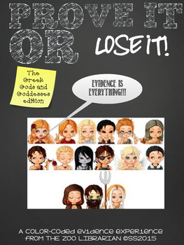 Preview of Finding Proof-Text Evidence-Inferencing/The Greek Gods & Goddesses Edition/CCSS