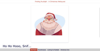 Preview of Finding Rudolph - A Christmas WebQuest (View description for resource link)