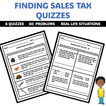 Preview of Finding Sales Tax Quizzes