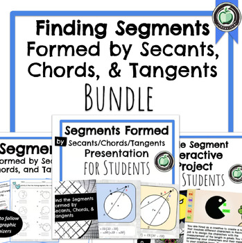Preview of 8E3 Finding Segments Formed by Secants, Chords, and Tangents | Bundle