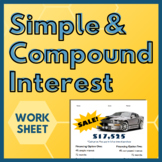 Finding Simple & Compound Interest - Car Activity